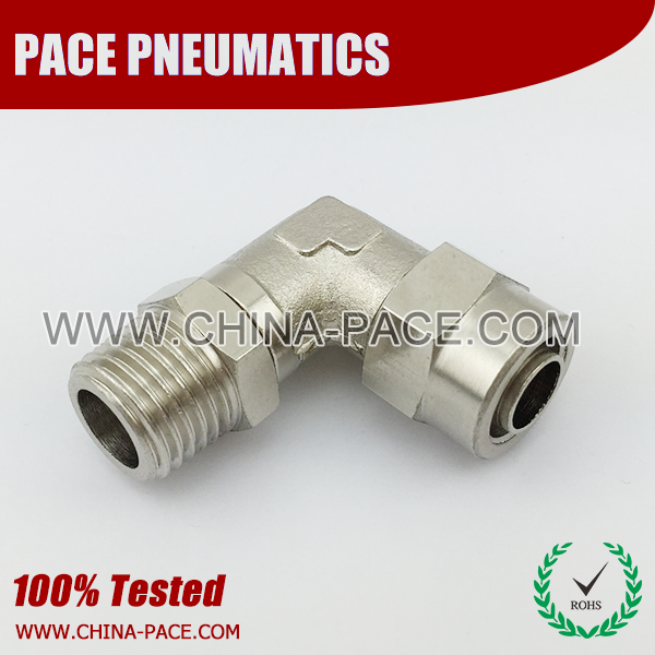 male swivel eblow stainless steel two touch fittings, push on fittings, SUS rapid fittings